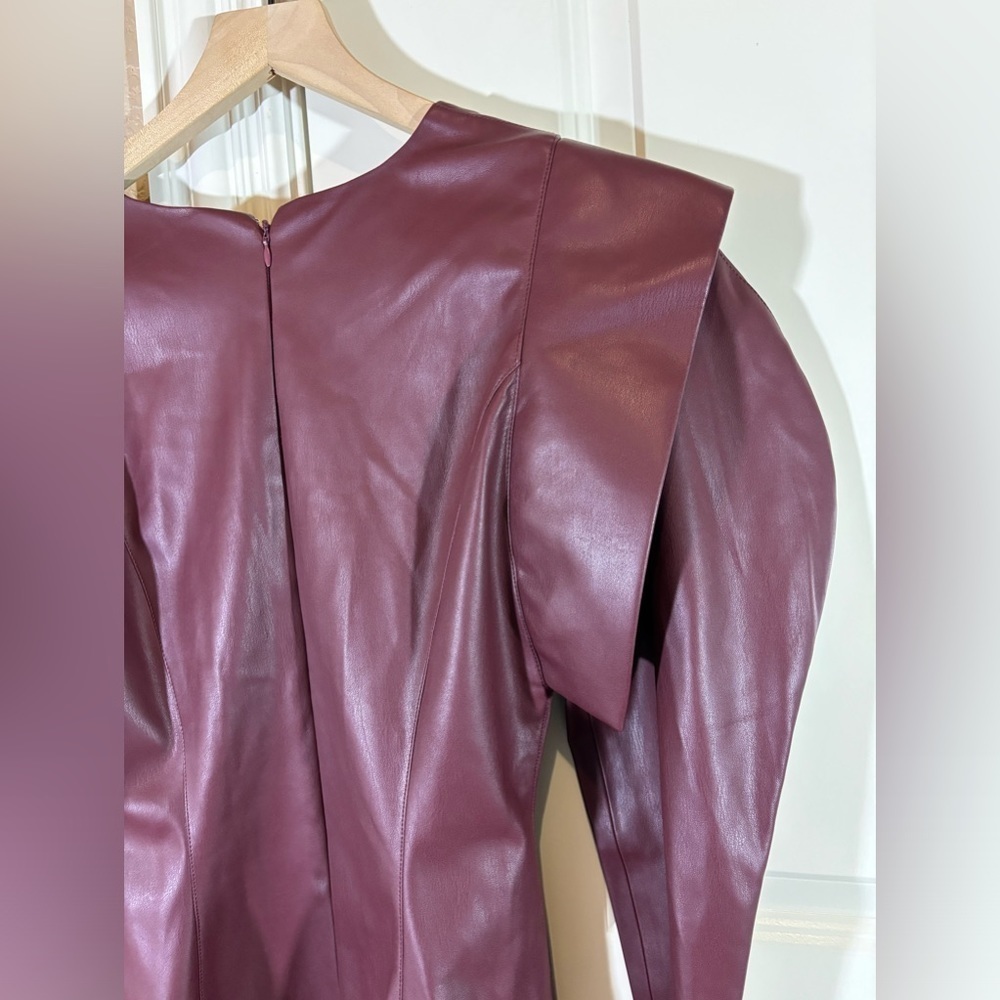 NWOT MVP Faux Leather Dress - Picture 5 of 15